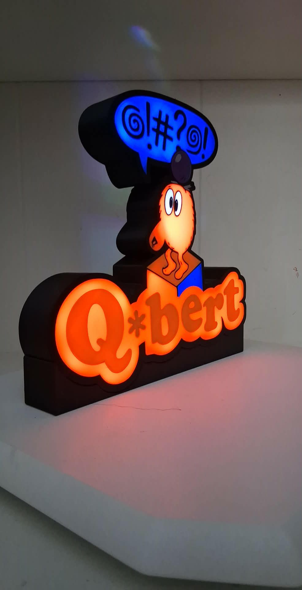 qbert LED light box – custom 3D printed – Lit Layer Creations